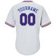 Custom White Royal-Red Authentic Throwback Rib-Knit Baseball Jersey Shirt