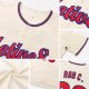 Custom Cream Black-Crimson Authentic Baseball Jersey