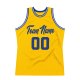 Custom Gold Royal-White Authentic Throwback Basketball Jersey