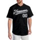 Custom Black Gray-White Authentic Baseball Jersey