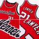 Custom Red White-Black Authentic Throwback Basketball Jersey