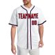 Custom White Red-Navy Authentic Baseball Jersey