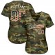 Custom Camo Vintage USA Flag-Cream Authentic Baseball Jersey