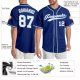 Custom Royal White-Light Blue Authentic Baseball Jersey