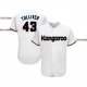 Custom White Black-Orange Baseball Jersey