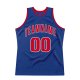 Custom Royal Red-White Authentic Throwback Basketball Jersey